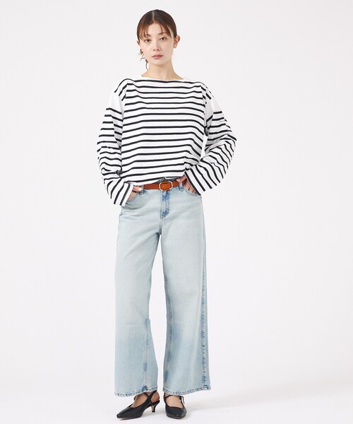 GUESS JEANS(ゲスジーンズ)の「【GUESS JEANS/ゲスジーンズ】GJ G11 WIDE LEG/ワイルドレッグデニムジーンズ/W4BA0YD5CCA/ヴィンテージウォッシュ加工(デニムパンツ・レディース・インディゴブルー/ライトブルー・26/25/24)」の18枚目の写真