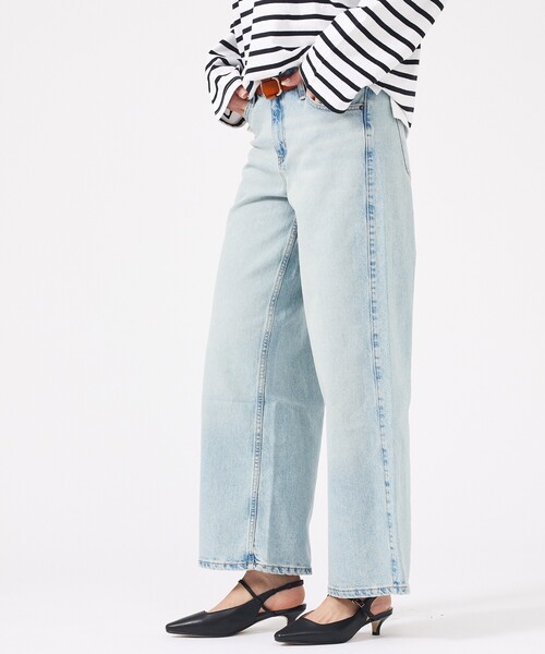 GUESS JEANS(ゲスジーンズ)の「【GUESS JEANS/ゲスジーンズ】GJ G11 WIDE LEG/ワイルドレッグデニムジーンズ/W4BA0YD5CCA/ヴィンテージウォッシュ加工(デニムパンツ・レディース・インディゴブルー/ライトブルー・26/25/24)」の20枚目の写真