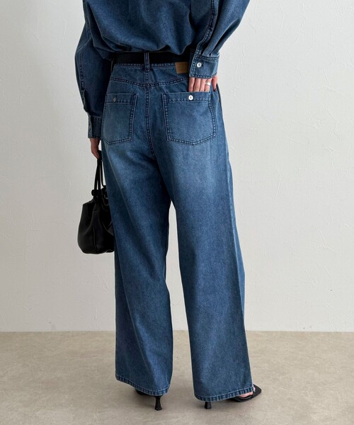 fredy emue(フレディエミュ)の「《セットアップ対応》ラップデニムパンツ(デニムパンツ・レディース・カーキ/ブルー・38/36)」の9枚目の写真