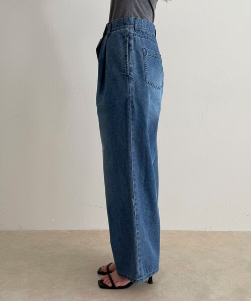 fredy emue(フレディエミュ)の「《セットアップ対応》ラップデニムパンツ(デニムパンツ・レディース・カーキ/ブルー・38/36)」の13枚目の写真