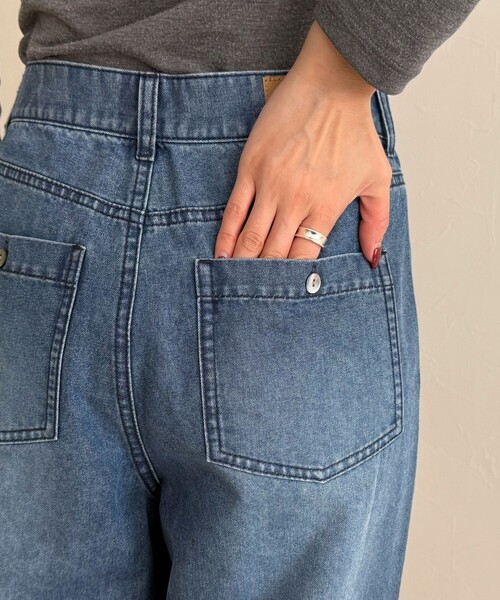 fredy emue(フレディエミュ)の「《セットアップ対応》ラップデニムパンツ(デニムパンツ・レディース・カーキ/ブルー・38/36)」の16枚目の写真