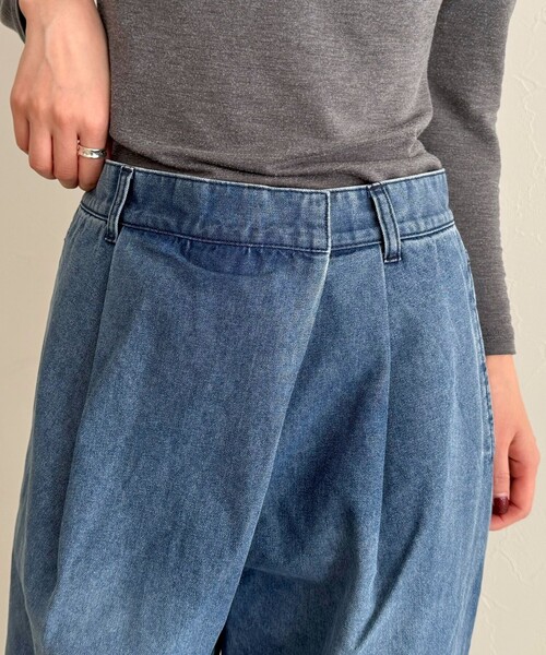 fredy emue(フレディエミュ)の「《セットアップ対応》ラップデニムパンツ(デニムパンツ・レディース・カーキ/ブルー・38/36)」の17枚目の写真