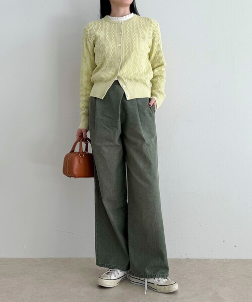 fredy emue(フレディエミュ)の「《セットアップ対応》ラップデニムパンツ(デニムパンツ・レディース・カーキ/ブルー・38/36)」の21枚目の写真