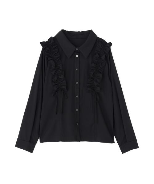 JILL by JILL STUART（ジルバイジルスチュアート）の「ショルダーフリルブラウス（シャツ/ブラウス・レディース・ブラック/ブルー/ホワイト・FREE）」の14枚目の写真