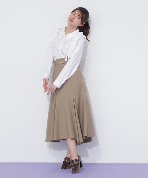JILL by JILL STUART（ジルバイジルスチュアート）の「ショルダーフリルブラウス（シャツ/ブラウス・レディース・ブラック/ブルー/ホワイト・FREE）」の18枚目の写真