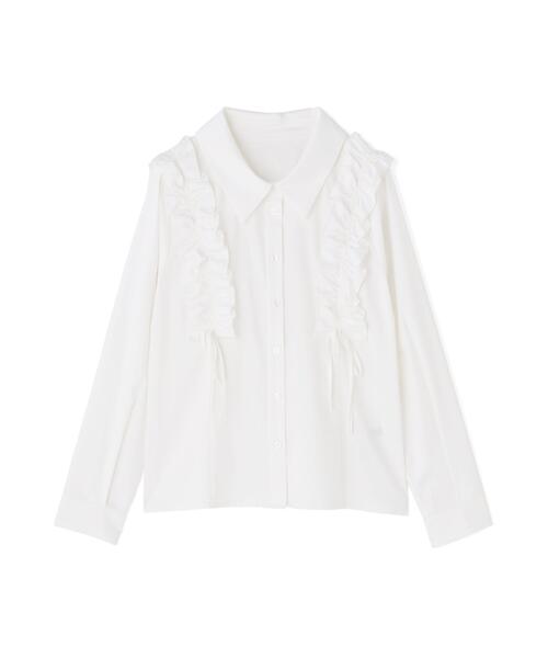 JILL by JILL STUART（ジルバイジルスチュアート）の「ショルダーフリルブラウス（シャツ/ブラウス・レディース・ブラック/ブルー/ホワイト・FREE）」の21枚目の写真