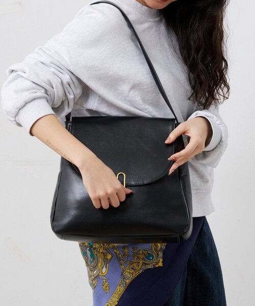 BIRTHDAY BAR(バースデイバー)の「≪ZOZOTOWN先行販売≫ターンロックワンハンドルレザートートバッグ(トートバッグ・レディース・ブラック/キャメル・0)」の18枚目の写真