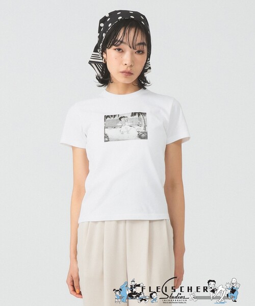 Ray BEAMS(レイビームス)の「【8/13 再値下げ】Betty Boop(TM) / Hula Tシャツ(Tシャツ/カットソー・レディース・ホワイト・ONE SIZE)」の1枚目の写真