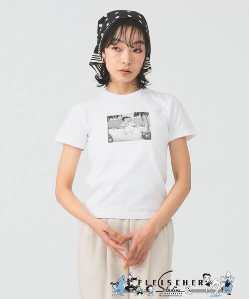 Ray BEAMS(レイビームス)の「【8/13 再値下げ】Betty Boop(TM) / Hula Tシャツ(Tシャツ/カットソー・レディース・ホワイト・ONE SIZE)」の3枚目の写真
