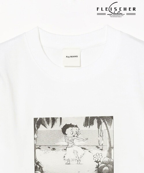 Ray BEAMS(レイビームス)の「【8/13 再値下げ】Betty Boop(TM) / Hula Tシャツ(Tシャツ/カットソー・レディース・ホワイト・ONE SIZE)」の5枚目の写真