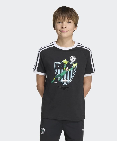 adidas（アディダス）の「アディダス ディズニー ルーズTシャツ / アディダスオリジナルス adidas Originals（Tシャツ/カットソー・キッズ・ブラック/ホワイト・150/140/130/160）」の7枚目の写真