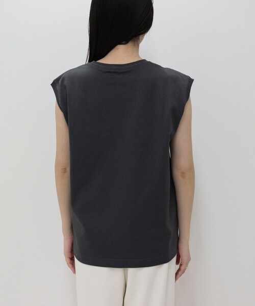 fredy emue(フレディエミュ)の「汗ジミ軽減天竺フレンチTシャツ(Tシャツ/カットソー・レディース・ライトグレー/ブラウン系その他/ベージュ系その他/チャコールグレー/オフホワイト・38)」の17枚目の写真