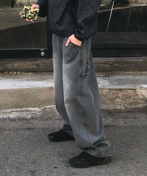 COVERNAT（カバーナット）の「[SOOBIN着用] RING-SPUN SEMI-WIDE WORK DENIM PANTS（デニムパンツ・メンズ・ブルー/グレー/ブラック・SMALL/MEDIUM/LARGE/X-LARGE）」の2枚目の写真
