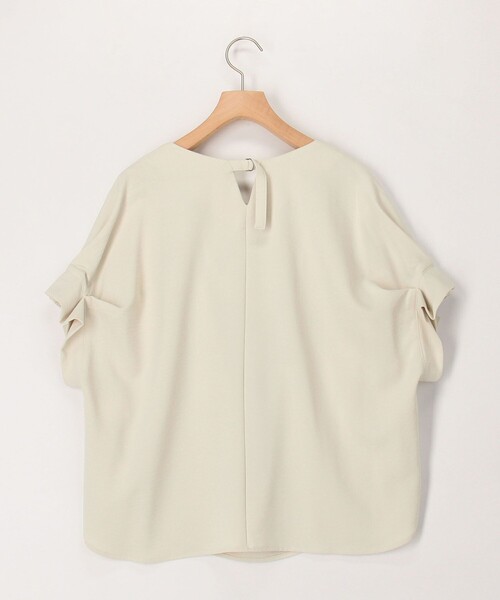 MICO COULIER（ミコクリエ）の「《UVカット接触冷感》ハイストレッチブラウス（シャツ/ブラウス・レディース・グレイッシュベージュ/ネイビー/キナリ・38）」の15枚目の写真