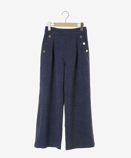 le.coeur blanc（ルクールブラン）の「【日本製】メランジ調マリンワイドパンツ（その他パンツ・レディース・ライトグレー/ネイビー・38/36）」の15枚目の写真