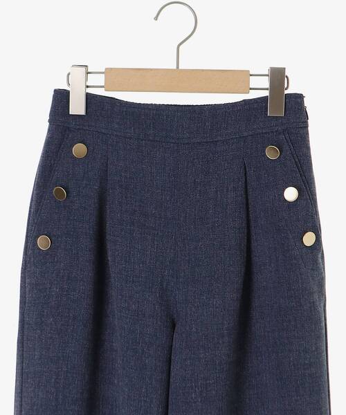 le.coeur blanc（ルクールブラン）の「【日本製】メランジ調マリンワイドパンツ（その他パンツ・レディース・ライトグレー/ネイビー・38/36）」の8枚目の写真