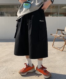 link lot（リンクロット）の「【26春夏新作】ワイドシルエット ミリタリー カーゴハーフショートパンツ（カーゴパンツ）」