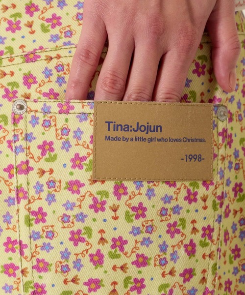 TINA：JOJUN（ティーナジョジュン）の「リトルフラワー コットン ハーフパンツ TINA：JOJUN（その他パンツ・レディース・オレンジ/パープル・M/S）」の3枚目の写真