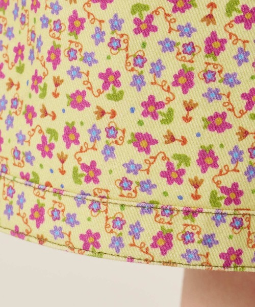 TINA：JOJUN（ティーナジョジュン）の「リトルフラワー コットン ハーフパンツ TINA：JOJUN（その他パンツ・レディース・オレンジ/パープル・M/S）」の4枚目の写真