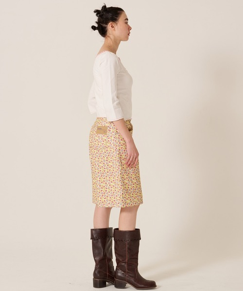 TINA：JOJUN（ティーナジョジュン）の「リトルフラワー コットン ハーフパンツ TINA：JOJUN（その他パンツ・レディース・オレンジ/パープル・M/S）」の13枚目の写真