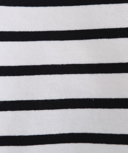 OPAQUE.CLIP(オペークドットクリップ)の「ボーダートップス【洗濯機OK】(Tシャツ/カットソー・レディース・ホワイト系3/ネイビー系2・00)」の6枚目の写真