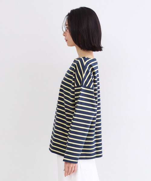 OPAQUE.CLIP(オペークドットクリップ)の「ボーダートップス【洗濯機OK】(Tシャツ/カットソー・レディース・ホワイト系3/ネイビー系2・00)」の12枚目の写真