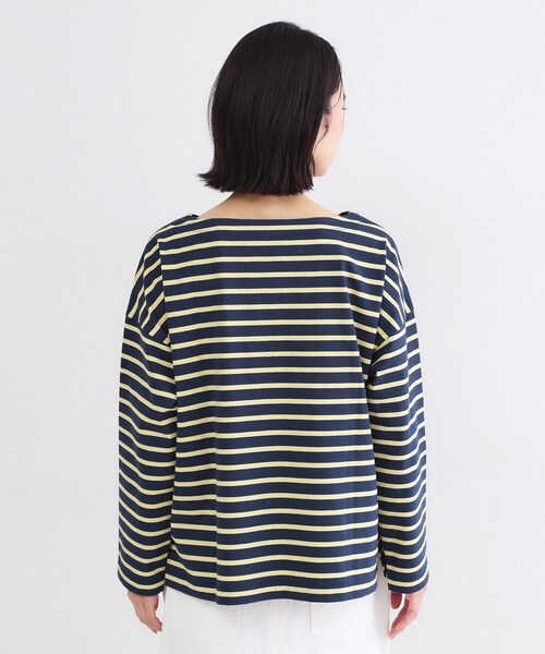 OPAQUE.CLIP(オペークドットクリップ)の「ボーダートップス【洗濯機OK】(Tシャツ/カットソー・レディース・ホワイト系3/ネイビー系2・00)」の13枚目の写真