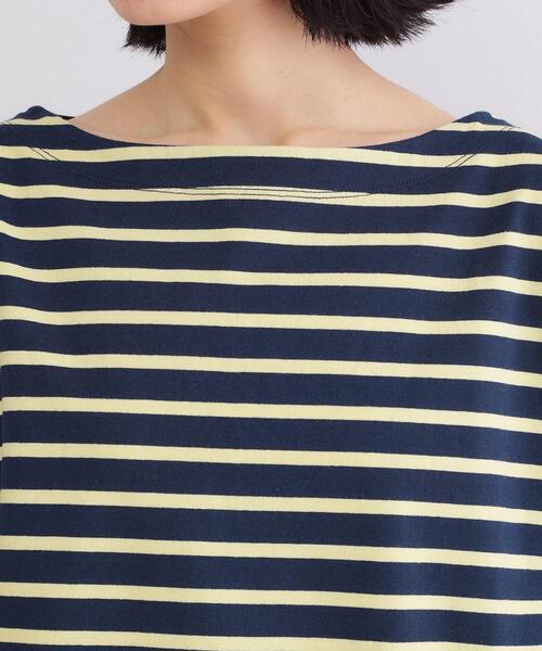 OPAQUE.CLIP(オペークドットクリップ)の「ボーダートップス【洗濯機OK】(Tシャツ/カットソー・レディース・ホワイト系3/ネイビー系2・00)」の14枚目の写真