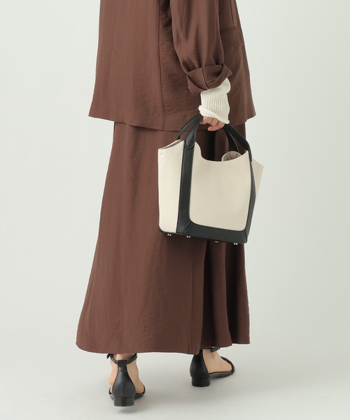 Elura（エルーラ）の「フィラメントツイルスカート/659646（スカート・レディース・ブラウン/ベージュ/ブラック・FREE）」の14枚目の写真