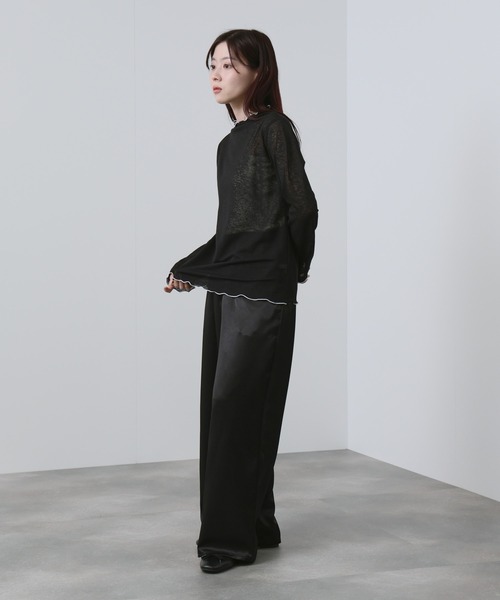 NAVY(ネイビー)の「NAVY ハイネック プルオーバー(Tシャツ/カットソー・レディース・ブルー/ホワイト/ブラック・M/L)」の8枚目の写真