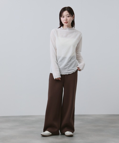 NAVY(ネイビー)の「NAVY ハイネック プルオーバー(Tシャツ/カットソー・レディース・ブルー/ホワイト/ブラック・M/L)」の17枚目の写真