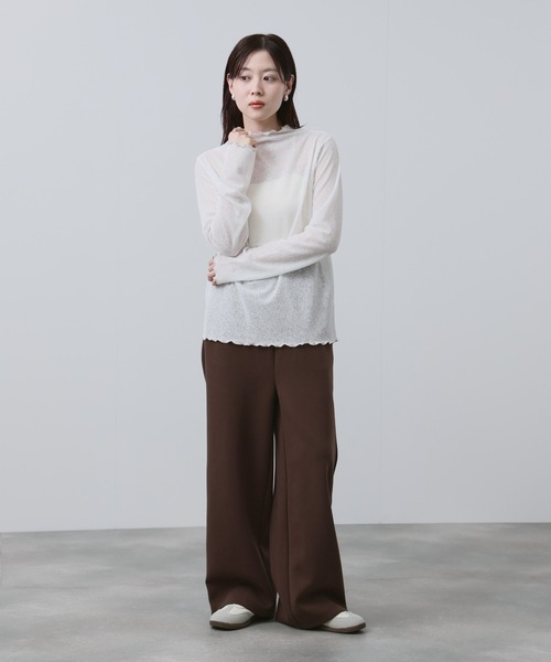 NAVY(ネイビー)の「NAVY ハイネック プルオーバー(Tシャツ/カットソー・レディース・ブルー/ホワイト/ブラック・M/L)」の18枚目の写真
