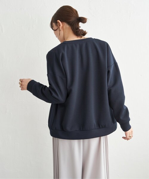 ikka(イッカ)の「【洗濯機で洗える】ダンボールニットノーカラーカーディガン(カーディガン/ボレロ・レディース・ネイビー/ベージュ/チャコール・L/M)」の6枚目の写真