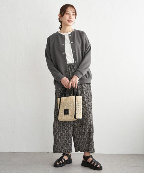 ikka(イッカ)の「【洗濯機で洗える】ダンボールニットノーカラーカーディガン(カーディガン/ボレロ・レディース・ネイビー/ベージュ/チャコール・L/M)」の11枚目の写真