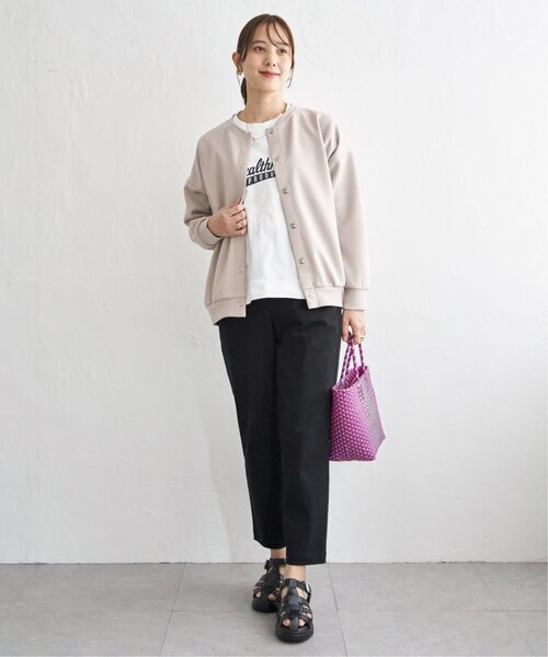 ikka(イッカ)の「【洗濯機で洗える】ダンボールニットノーカラーカーディガン(カーディガン/ボレロ・レディース・ネイビー/ベージュ/チャコール・L/M)」の15枚目の写真