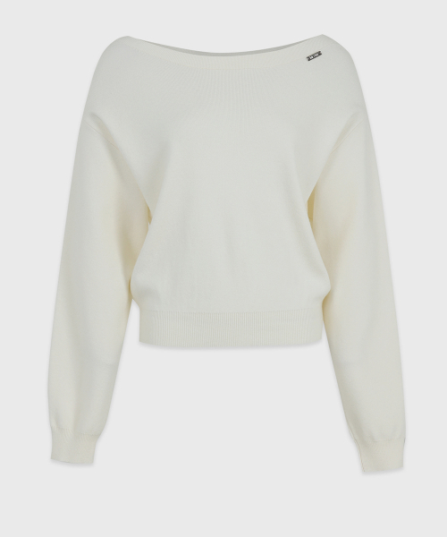 MICANE(ミケーネ)の「オレイボートネックニット(ニット/セーター・レディース・チャコール/クリーム/ミント・LARGE/MEDIUM/X-LARGE/SMALL)」の13枚目の写真