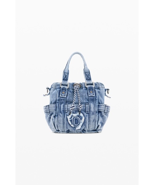 Desigual(デシグアル)の「インディゴデニムジーンズモチーフ チェーンストラップミニトートバッグ(財布・レディース・ブルー・FREE)」の2枚目の写真