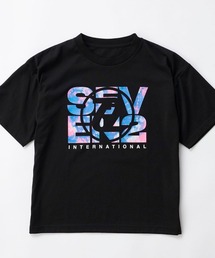 SEVEN2（セブンツー）の「【SEVEN2】キッズ大柄プリントTシャツ（Tシャツ/カットソー）」