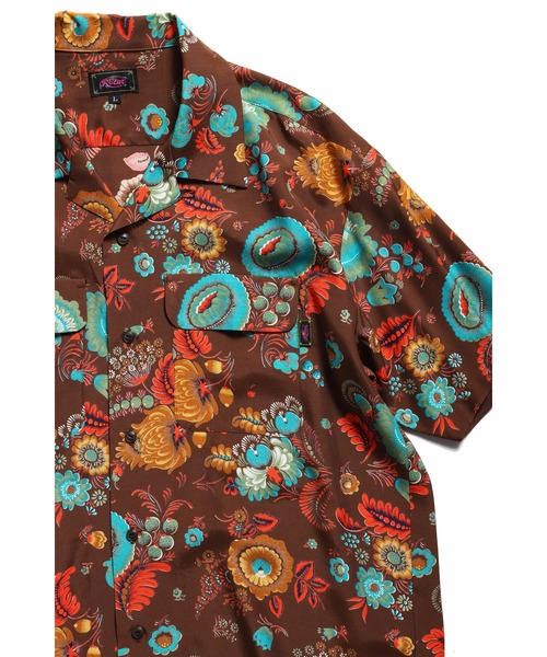 ROTAR(ローター)の「Floral Hawaiian Shirt(シャツ/ブラウス・メンズ・オフホワイト/マスタード/ブラウン・MEDIUM/LARGE/X-LARGE)」の12枚目の写真
