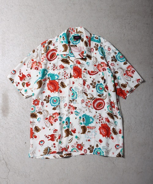 ROTAR(ローター)の「Floral Hawaiian Shirt(シャツ/ブラウス・メンズ・オフホワイト/マスタード/ブラウン・MEDIUM/LARGE/X-LARGE)」の21枚目の写真