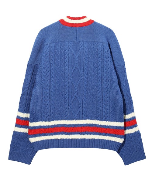 gim context(ジムコンテキスト)の「gim context/ジム コンテキスト/Knitted Hockey Jersey/23505130(ニット/セーター・メンズ・ブルー・ONE SIZE)」の6枚目の写真