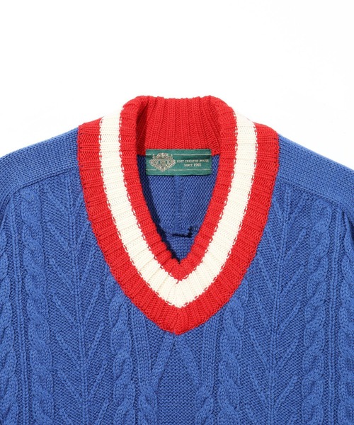 gim context(ジムコンテキスト)の「gim context/ジム コンテキスト/Knitted Hockey Jersey/23505130(ニット/セーター・メンズ・ブルー・ONE SIZE)」の7枚目の写真