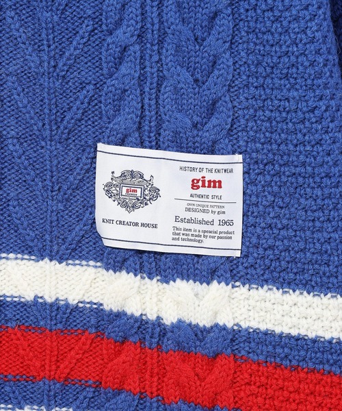 gim context(ジムコンテキスト)の「gim context/ジム コンテキスト/Knitted Hockey Jersey/23505130(ニット/セーター・メンズ・ブルー・ONE SIZE)」の9枚目の写真