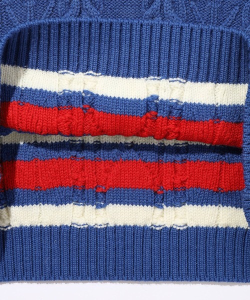 gim context(ジムコンテキスト)の「gim context/ジム コンテキスト/Knitted Hockey Jersey/23505130(ニット/セーター・メンズ・ブルー・ONE SIZE)」の11枚目の写真