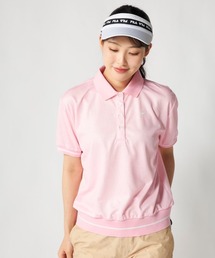 【FILA GOLF:フィラゴルフ】レディース半袖オーバーシャツ 冷感カノコ素材 ゴルフ