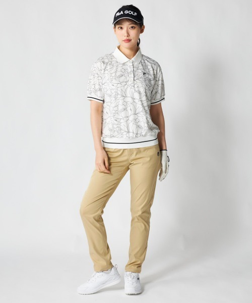 FILA GOLF（フィラゴルフ ）の「【FILA GOLF:フィラゴルフ】レディース半袖オーバーシャツ　冷感カノコ素材　ゴルフ（シャツ/ブラウス・レディース・ホワイト/ピンク/ブラック・X-LARGE/LARGE/MEDIUM）」の11枚目の写真