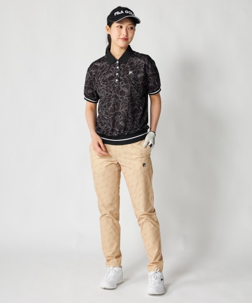 FILA GOLF（フィラゴルフ ）の「【FILA GOLF:フィラゴルフ】レディース半袖オーバーシャツ　冷感カノコ素材　ゴルフ（シャツ/ブラウス・レディース・ホワイト/ピンク/ブラック・X-LARGE/LARGE/MEDIUM）」の20枚目の写真