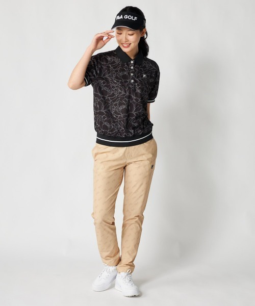 FILA GOLF（フィラゴルフ ）の「【FILA GOLF:フィラゴルフ】レディース半袖オーバーシャツ　冷感カノコ素材　ゴルフ（シャツ/ブラウス・レディース・ホワイト/ピンク/ブラック・X-LARGE/LARGE/MEDIUM）」の21枚目の写真