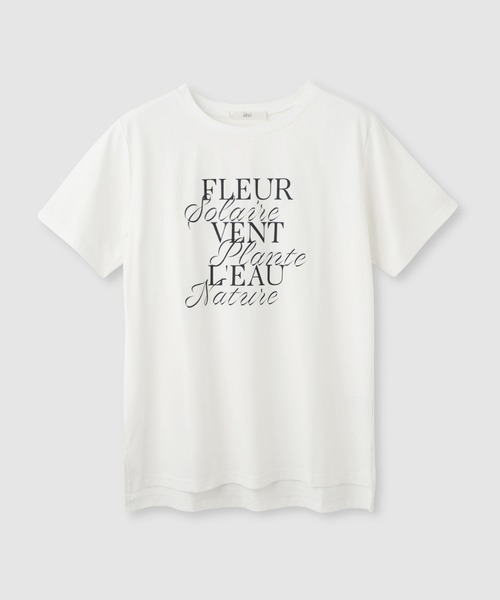 Mac-House（マックハウス）の「Idnes FLEURロゴTシャツ（Tシャツ/カットソー・レディース・ブラック/オフホワイト/ベージュ・FREE）」の15枚目の写真
