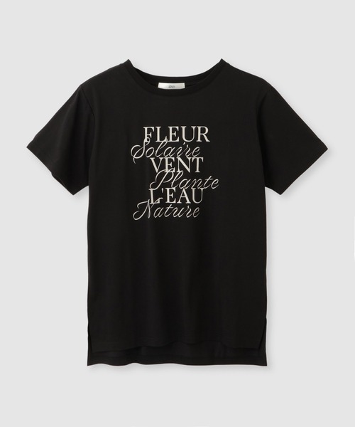 Mac-House（マックハウス）の「Idnes FLEURロゴTシャツ（Tシャツ/カットソー・レディース・ブラック/オフホワイト/ベージュ・FREE）」の16枚目の写真